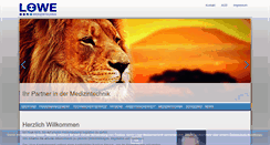 Desktop Screenshot of loewe-med.de